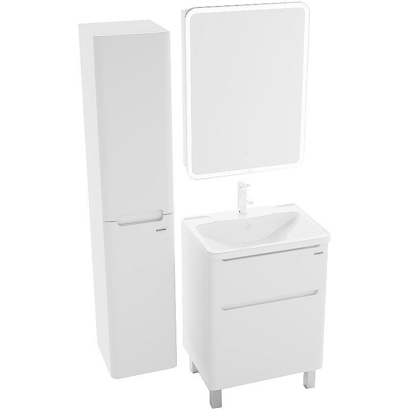 Тумба под раковину Grossman Адель 60 106007 Белая, купить, цена, заказать, магазин, доставка, скидка, промокод, купить, цена, заказать, магазин, доставка, скидка, промокод