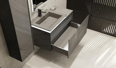 Тумба под раковину Jorno Incline 90 Inc.01.90/P/Bet/JR подвесная Бетон