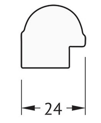 Зеркало Evoform Definite 147х67 BY 0762 в багетной раме - Серебряный бамбук 24