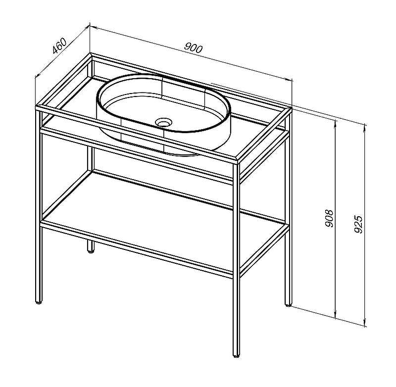 Консоль под раковину Allen Brau Liberty 90 1.33004.BB Черный браш, купить, цена, заказать, магазин, доставка, скидка, промокод, купить, цена, заказать, магазин, доставка, скидка, промокод