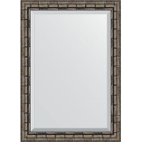 Зеркало Evoform Exclusive 103х73 BY 1196 с фацетом в багетной раме - Серебряный бамбук 73, купить, цена, заказать, магазин, доставка, скидка, промокод, купить, цена, заказать, магазин, доставка, скидка, промокод