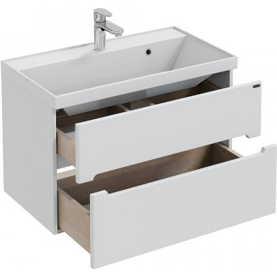 Тумба под раковину СанТа Лондон 80 224004л подвесная Белая