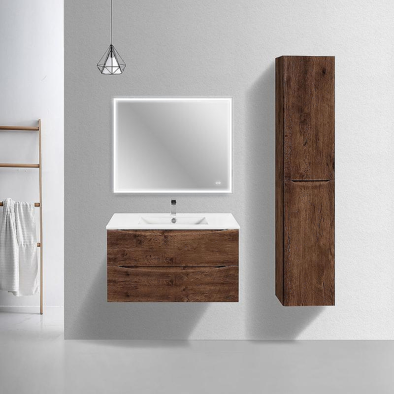 Тумба под раковину Vincea Mia Slim 90 VMC-2MC900S1RW подвесная R.Wood, купить, цена, заказать, магазин, доставка, скидка, промокод, купить, цена, заказать, магазин, доставка, скидка, промокод