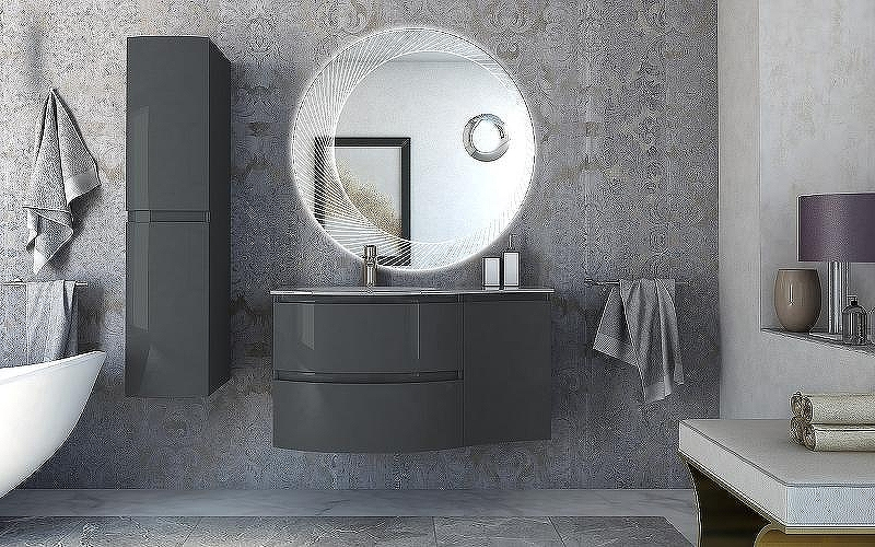 Шкаф пенал Cezares Vague 30 44323 подвесной Antacite, купить, цена, заказать, магазин, доставка, скидка, промокод, купить, цена, заказать, магазин, доставка, скидка, промокод