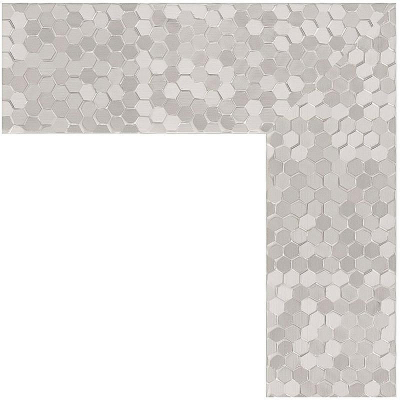 Зеркало Evoform Definite 106х56 BY 3083 в багетной раме - Соты алюминий 70