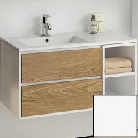 Тумба с раковиной SanVit Мэри-4 90 L kmery904 в цвете Ral подвесная Белый глянец, купить, цена, заказать, магазин, доставка, скидка, промокод, купить, цена, заказать, магазин, доставка, скидка, промокод