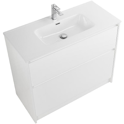 Тумба под раковину BelBagno Kraft 100 KRAFT-1000-2C-PIA-BO Bianco Opaco