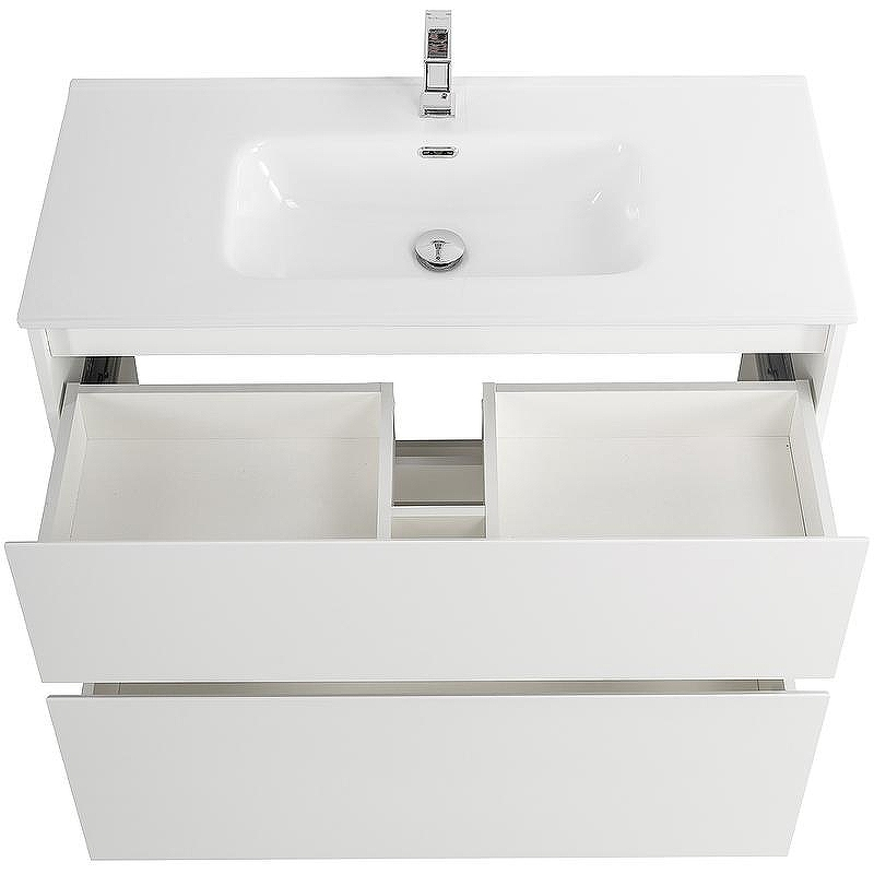 Тумба под раковину BelBagno Kraft 100 KRAFT-1000-2C-PIA-BO Bianco Opaco, купить, цена, заказать, магазин, доставка, скидка, промокод, купить, цена, заказать, магазин, доставка, скидка, промокод