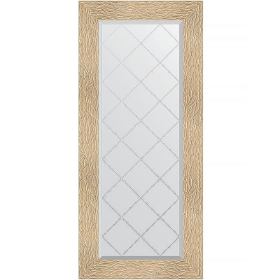 Зеркало Evoform Exclusive-G 126х56 BY 4064 с гравировкой в багетной раме - Золотые дюны 90