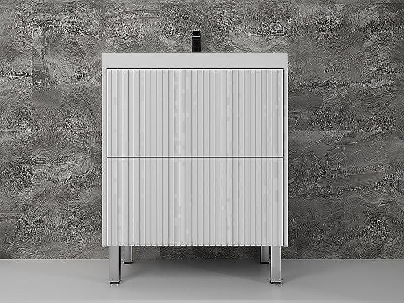 Тумба под раковину Style Line Стокгольм 70 ЛС-00002334 Белый рифленый софт, купить, цена, заказать, магазин, доставка, скидка, промокод, купить, цена, заказать, магазин, доставка, скидка, промокод