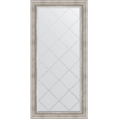 Зеркало Evoform Exclusive-G 158х76 BY 4276 с гравировкой в багетной раме - Римское серебро 88