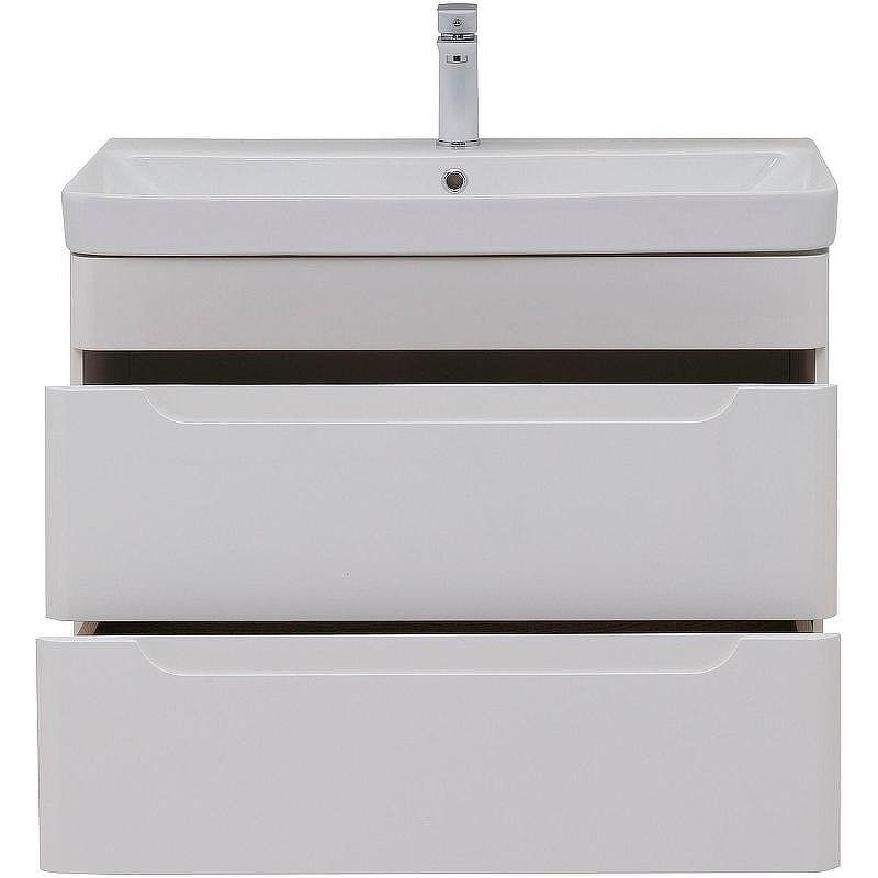 Тумба с раковиной Aquanet София 80 274192 подвесная Белый глянец, купить, цена, заказать, магазин, доставка, скидка, промокод, купить, цена, заказать, магазин, доставка, скидка, промокод