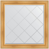 Зеркало Evoform Exclusive-G 109х109 BY 4460 с гравировкой в багетной раме - Травленое золото 99, купить, цена, заказать, магазин, доставка, скидка, промокод, купить, цена, заказать, магазин, доставка, скидка, промокод