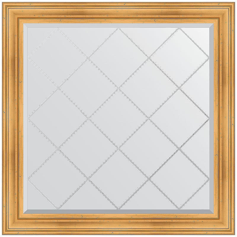 Зеркало Evoform Exclusive-G 109х109 BY 4460 с гравировкой в багетной раме - Травленое золото 99, купить, цена, заказать, магазин, доставка, скидка, промокод, купить, цена, заказать, магазин, доставка, скидка, промокод