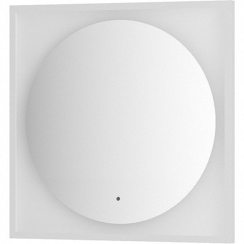 Зеркало Defesto Eclipce 70х70 DF 2237R с подсветкой 15W-3000К/в багетной раме/ИК - выключатель/Теплый белый свет/Белая рама, купить, цена, заказать, магазин, доставка, скидка, промокод, купить, цена, заказать, магазин, доставка, скидка, промокод