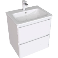 Тумба под раковину Aquanet Эмбер 60 330465 подвесная Белая матовая, купить, цена, заказать, магазин, доставка, скидка, промокод, купить, цена, заказать, магазин, доставка, скидка, промокод