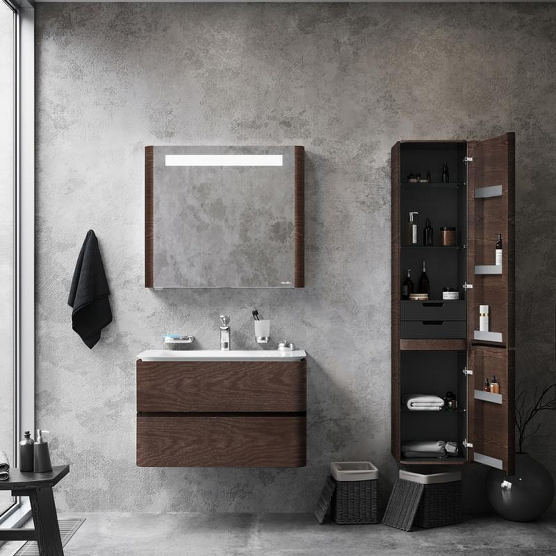 Шкаф пенал AM.PM Sensation 40 R M30CHR0406TF подвесной Табачный дуб, купить, цена, заказать, магазин, доставка, скидка, промокод, купить, цена, заказать, магазин, доставка, скидка, промокод