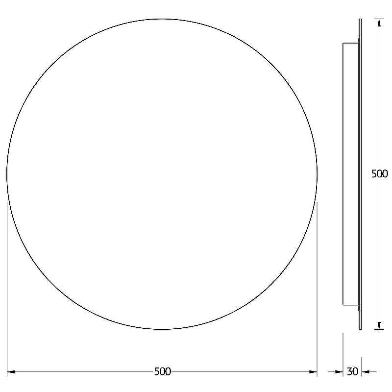 Зеркало Evoform Ledshine d50 BY 2552 с подсветкой 12 W - без выключателя - теплый белый свет, купить, цена, заказать, магазин, доставка, скидка, промокод, купить, цена, заказать, магазин, доставка, скидка, промокод