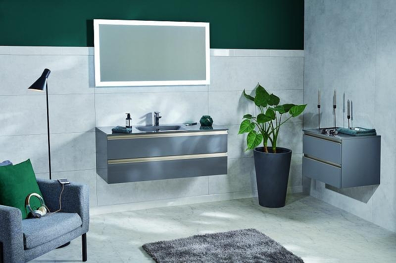 Тумба под раковину Jacob Delafon Vox 120 EB2021-RA-442 подвесная Серый антрацит, купить, цена, заказать, магазин, доставка, скидка, промокод, купить, цена, заказать, магазин, доставка, скидка, промокод