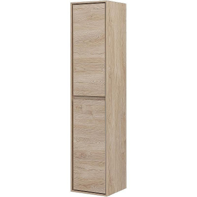 Шкаф пенал Aquanet Милан 35 336389 подвесной Дуб светлый