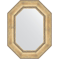 Зеркало Evoform Polygon 82х62 BY 7261 в багетной раме - Состаренное серебро с орнаментом 120, купить, цена, заказать, магазин, доставка, скидка, промокод, купить, цена, заказать, магазин, доставка, скидка, промокод