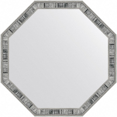 Зеркало Evoform Octagon 69x69 BY 7414 в багетной раме - Состаренное дерево 50