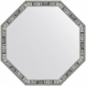 Зеркало Evoform Octagon 69x69 BY 7414 в багетной раме - Состаренное дерево 50, купить, цена, заказать, магазин, доставка, скидка, промокод, купить, цена, заказать, магазин, доставка, скидка, промокод