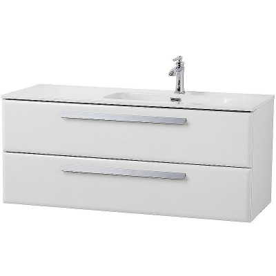 Тумба под раковину Cezares Eco-Cer-N 120 R ECO-CER-N-1200-2C-SO-BL-R подвесная Bianco Lucido без ручек