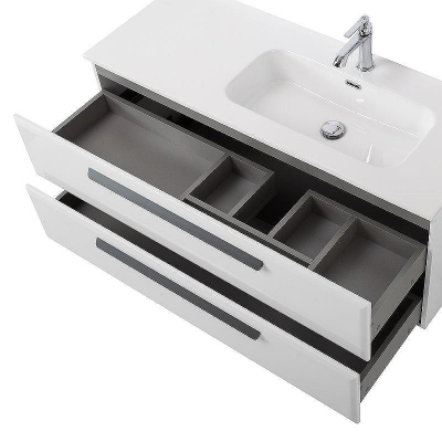 Тумба под раковину Cezares Eco-Cer-N 120 R ECO-CER-N-1200-2C-SO-BL-R подвесная Bianco Lucido без ручек