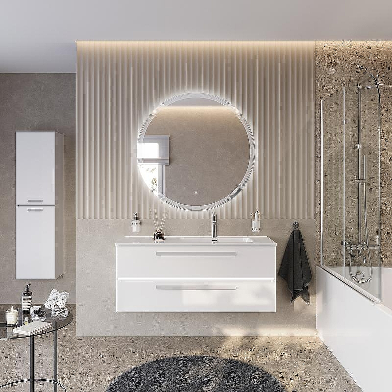 Тумба под раковину Cezares Eco-Cer-N 120 R ECO-CER-N-1200-2C-SO-BL-R подвесная Bianco Lucido без ручек, купить, цена, заказать, магазин, доставка, скидка, промокод, купить, цена, заказать, магазин, доставка, скидка, промокод