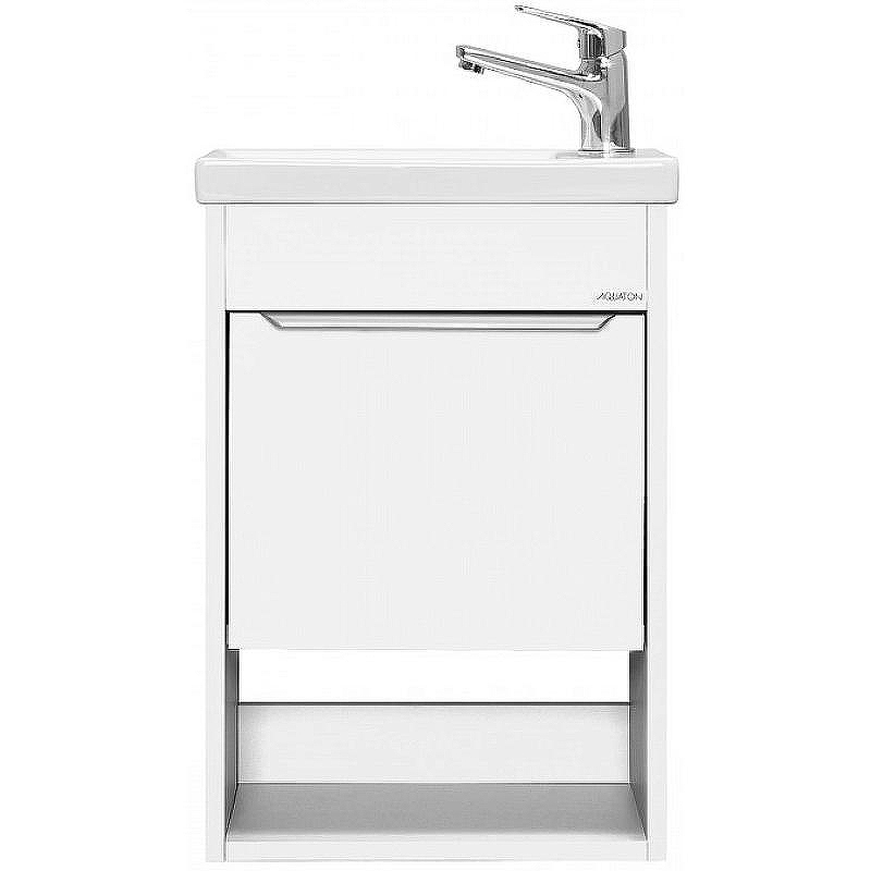 Тумба под раковину Aquaton Хоуп 40 1A287101HP2B0 подвесная Белая матовая, купить, цена, заказать, магазин, доставка, скидка, промокод, купить, цена, заказать, магазин, доставка, скидка, промокод