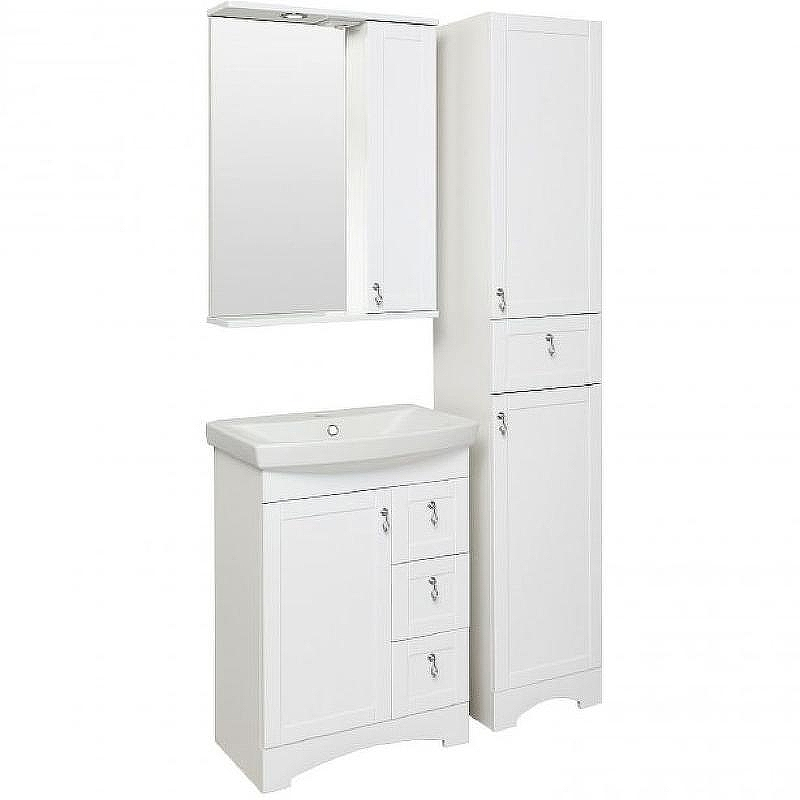 Тумба под раковину Runo Мерида 60 00-00000823 Белая, купить, цена, заказать, магазин, доставка, скидка, промокод, купить, цена, заказать, магазин, доставка, скидка, промокод