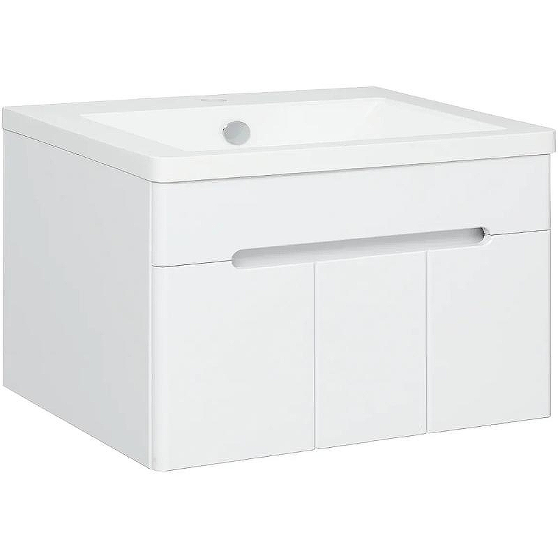 Тумба под раковину Runo Парма 75 00-00001039 подвесная Белая, купить, цена, заказать, магазин, доставка, скидка, промокод, купить, цена, заказать, магазин, доставка, скидка, промокод