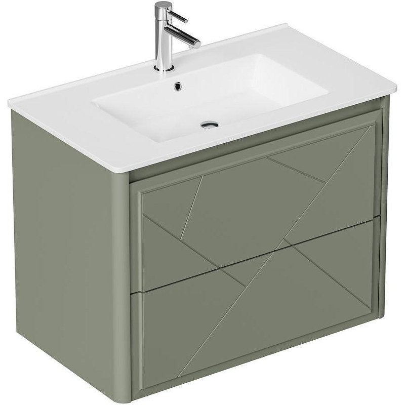 Тумба под раковину Allen Brau Paris 80 1.360001.CGM подвесная Олива матовый, купить, цена, заказать, магазин, доставка, скидка, промокод, купить, цена, заказать, магазин, доставка, скидка, промокод