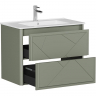 Тумба под раковину Allen Brau Paris 80 1.360001.CGM подвесная Олива матовый, купить, цена, заказать, магазин, доставка, скидка, промокод, купить, цена, заказать, магазин, доставка, скидка, промокод