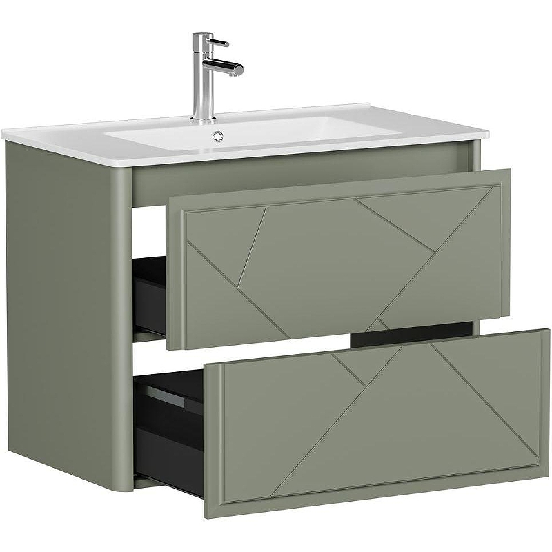 Тумба под раковину Allen Brau Paris 80 1.360001.CGM подвесная Олива матовый, купить, цена, заказать, магазин, доставка, скидка, промокод, купить, цена, заказать, магазин, доставка, скидка, промокод