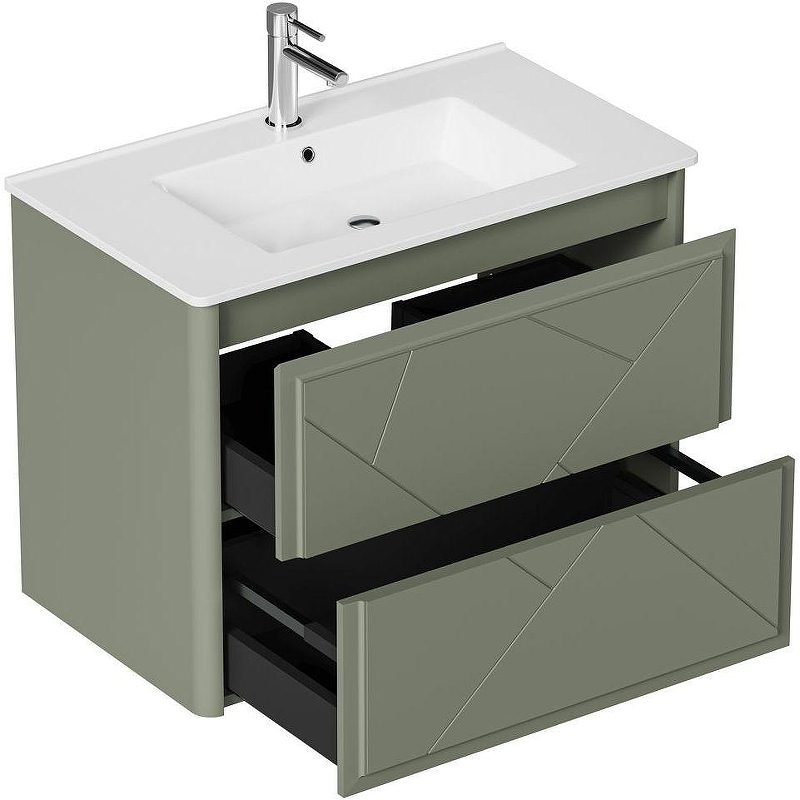 Тумба под раковину Allen Brau Paris 80 1.360001.CGM подвесная Олива матовый, купить, цена, заказать, магазин, доставка, скидка, промокод, купить, цена, заказать, магазин, доставка, скидка, промокод