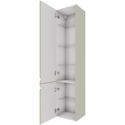 Шкаф пенал Aquatek Вега 35 L AQ70035L-GS подвесной Шалфей зеленый