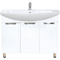 Тумба с раковиной Misty Лаванда 105 УТ000000071 Белая, купить, цена, заказать, магазин, доставка, скидка, промокод, купить, цена, заказать, магазин, доставка, скидка, промокод