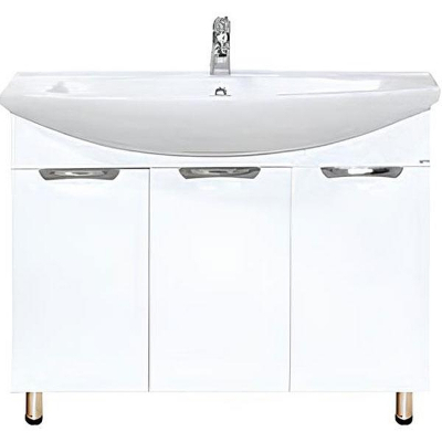 Тумба с раковиной Misty Лаванда 105 УТ000000071 Белая