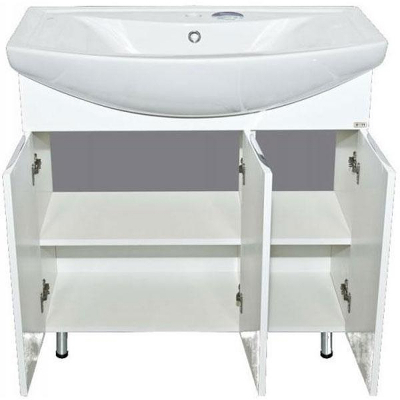 Тумба с раковиной Misty Лаванда 105 УТ000000071 Белая