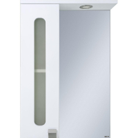 Зеркало со шкафом Misty Урал 50 L Э-Ура-04050-021Л с подсветкой Белое, купить, цена, заказать, магазин, доставка, скидка, промокод, купить, цена, заказать, магазин, доставка, скидка, промокод