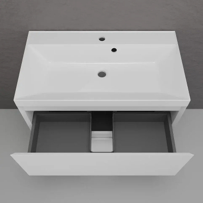 Тумба под раковину Style Line Манхэттен 80 ЛС-00002371 цвет Белый матовый