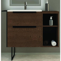 Тумба под раковину Cezares Urban 74 55158 подвесная Frassino scuro без ножки и боковой полки, купить, цена, заказать, магазин, доставка, скидка, промокод, купить, цена, заказать, магазин, доставка, скидка, промокод