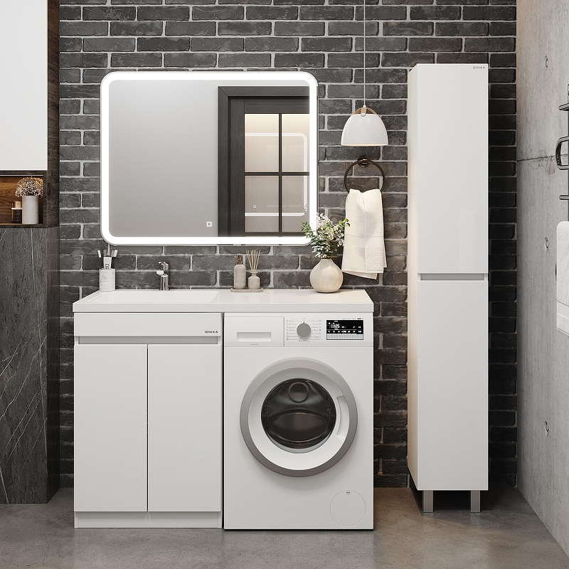 Тумба под раковину Onika Милтон 48 104802 цвет Белый, купить, цена, заказать, магазин, доставка, скидка, промокод, купить, цена, заказать, магазин, доставка, скидка, промокод