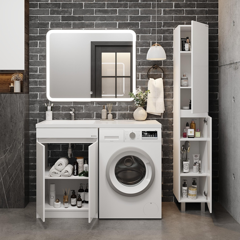 Тумба под раковину Onika Милтон 48 104802 цвет Белый, купить, цена, заказать, магазин, доставка, скидка, промокод, купить, цена, заказать, магазин, доставка, скидка, промокод