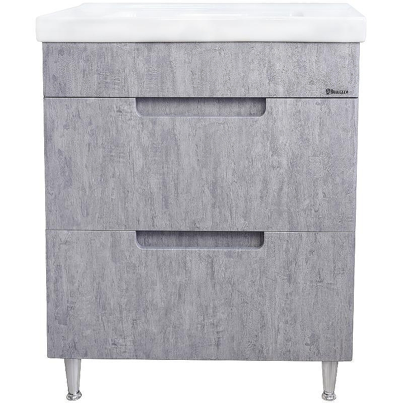 Тумба под раковину Bellezza Грейс 70 4630811110481 Скала серая, купить, цена, заказать, магазин, доставка, скидка, промокод, купить, цена, заказать, магазин, доставка, скидка, промокод