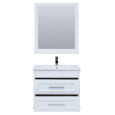 Комплект мебели для ванной Aquanet Бостон M 80 259387 подвесной Белый матовый