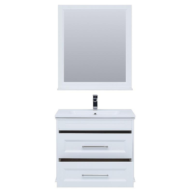 Комплект мебели для ванной Aquanet Бостон M 80 259387 подвесной Белый матовый, купить, цена, заказать, магазин, доставка, скидка, промокод, купить, цена, заказать, магазин, доставка, скидка, промокод