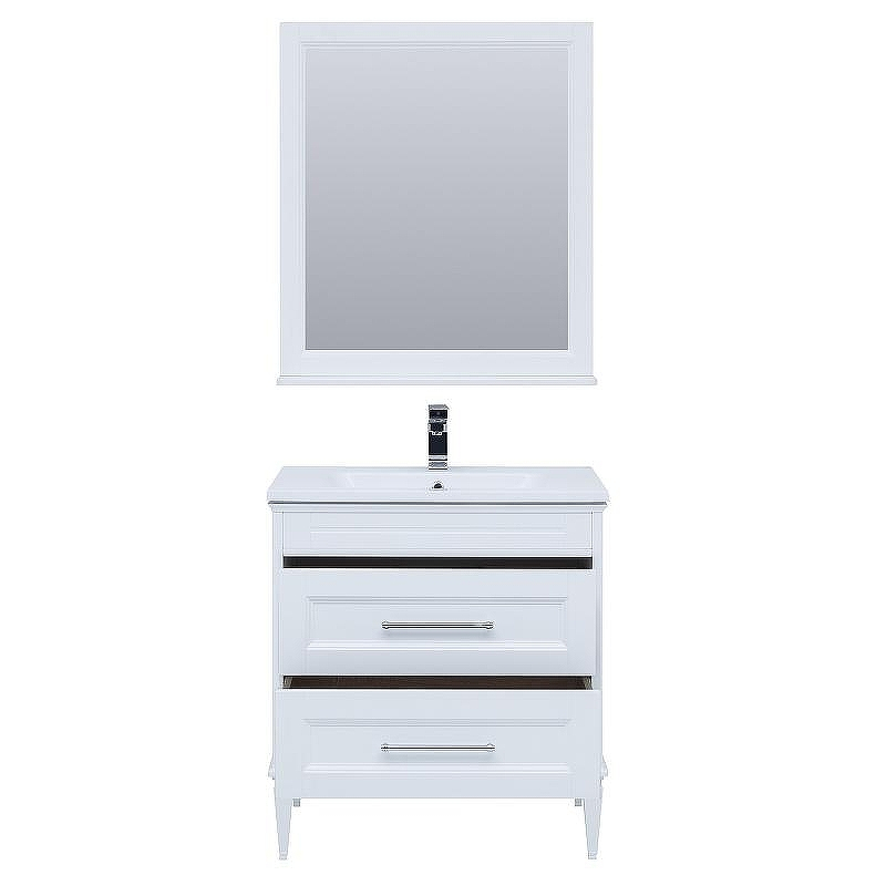 Комплект мебели для ванной Aquanet Бостон M 80 259387 подвесной Белый матовый, купить, цена, заказать, магазин, доставка, скидка, промокод, купить, цена, заказать, магазин, доставка, скидка, промокод